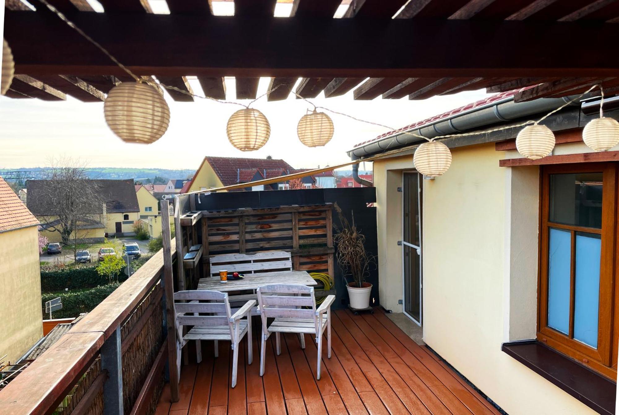Bambus, Jungle, Dachterrasse & Bequem Bis Zentrum Radebeul Kültér fotó
